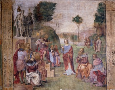 Proces Santa Cecilia (Św. Cecylia), ok. 1506 r., autor: Amico Aspertini (1474 lub 1475-1552), fresk, Oratorium Santa Cecilia (Św. Cecylia), Bolonia, Emilia-Romania. Włochy autorstwa Amico Aspertini