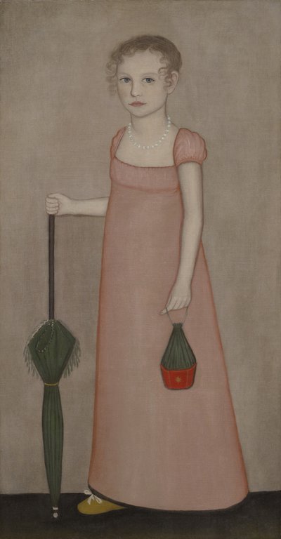 Portret Harriet Campbell, ok. 1815 r. autorstwa Ammi Phillips