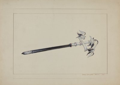Szklany długopis autorstwa Amos C. Brinton