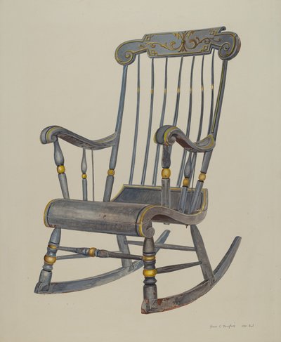 Bujane krzesło autorstwa Amos C. Brinton