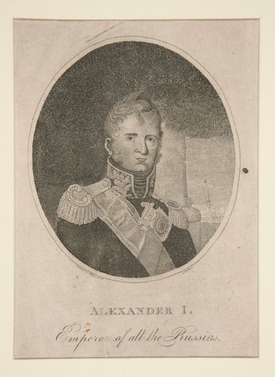 Aleksander I, cesarz wszystkich Rosjan autorstwa Amos Doolittle