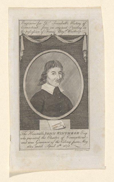 Portret Johna Winthropa autorstwa Amos Doolittle