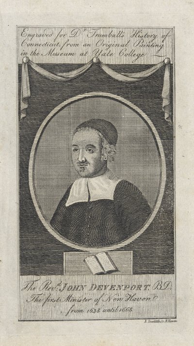 Wielebny John Davenport, wyd. 1797 autorstwa Amos Doolittle