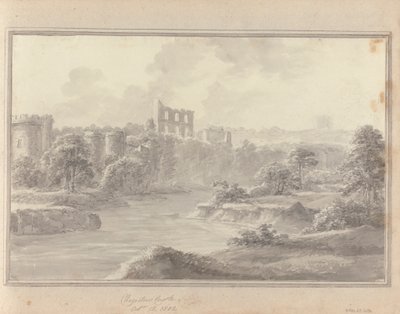 Widoki w Anglii, Szkocji i Walii: zamek Chepstow, 15 października 1802 r autorstwa Amos Green