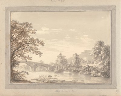 Widoki w Anglii, Szkocji i Walii: Ilkley Bridge and Church autorstwa Amos Green