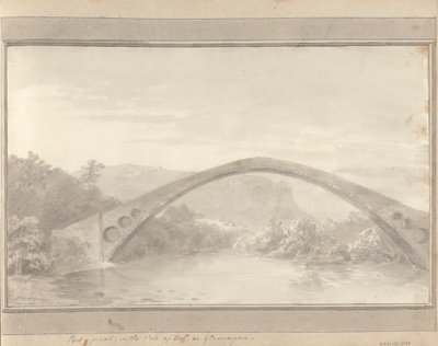 Widoki w Anglii, Szkocji i Walii: Pont Y Pridd, w Vale of Taff lub Glamorgan autorstwa Amos Green