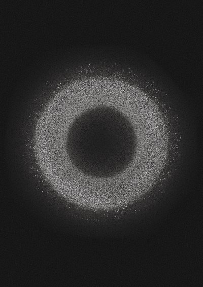 Abstrakcyjny pierścień świetlny autorstwa Amy Louise Baker