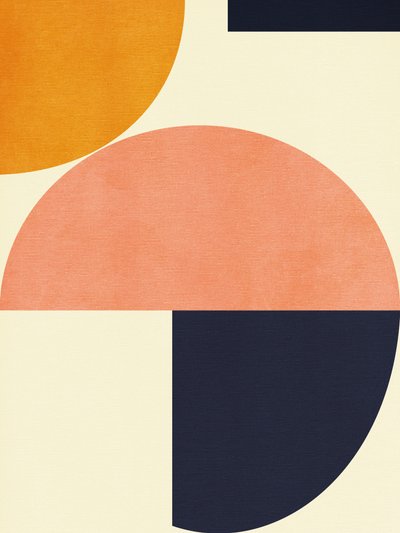 Rainbow Plus Shapes  Niebieski musztardowy 2 autorstwa Ana Rut Bre