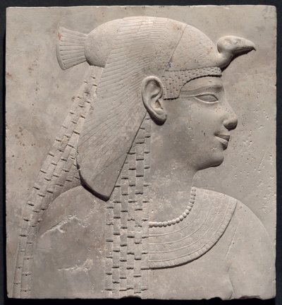 Tabliczka przedstawiająca królową lub boginię autorstwa Ancient Egyptian