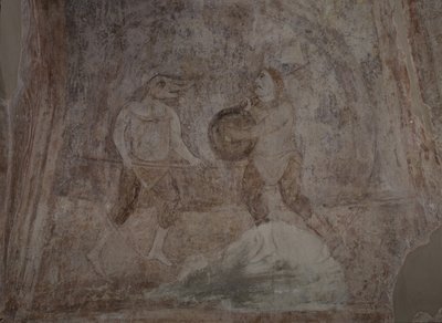 Scena walki w Hipodromie, XI w. autorstwa Ancient Russian frescos