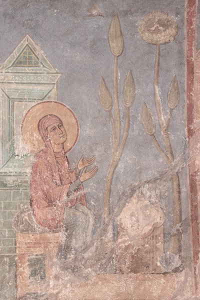 Modlitwa św. Anny, XII wiek autorstwa Ancient Russian frescos