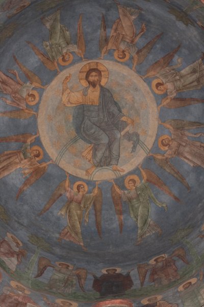 Wniebowstąpienie Chrystusa, XII wiek autorstwa Ancient Russian frescos