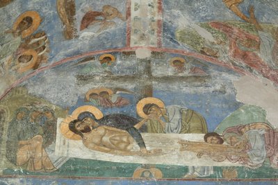 Złożenie do grobu Chrystusa, XII wiek autorstwa Ancient Russian frescos