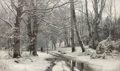 Mroźna pogoda w bukowym lesie autorstwa Anders Andersen Lundby