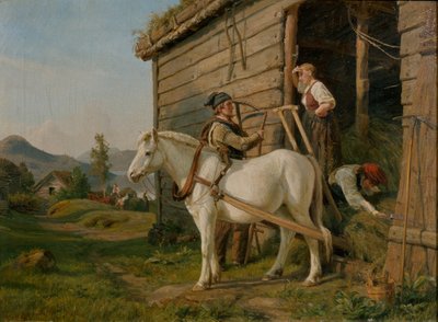 Niosąc siano autorstwa Anders Askevold