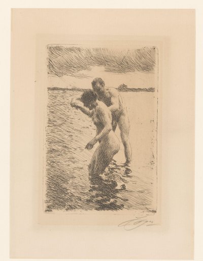 Magazyn Pilot - Partie autorstwa Anders Leonard Zorn (signed by artist)