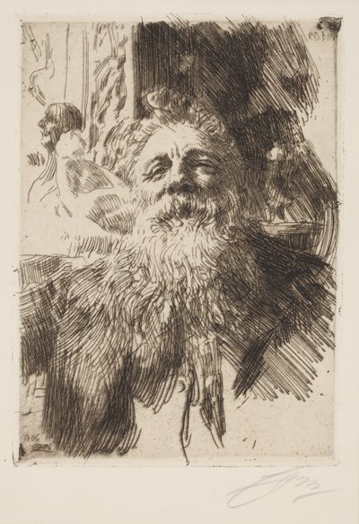 Auguste Rodin autorstwa Anders Leonard Zorn