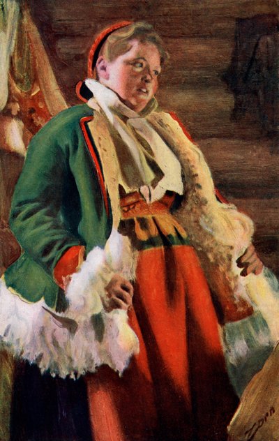 Braskkulla, wieśniaczka z Moro, 1911-1912 autorstwa Anders Leonard Zorn