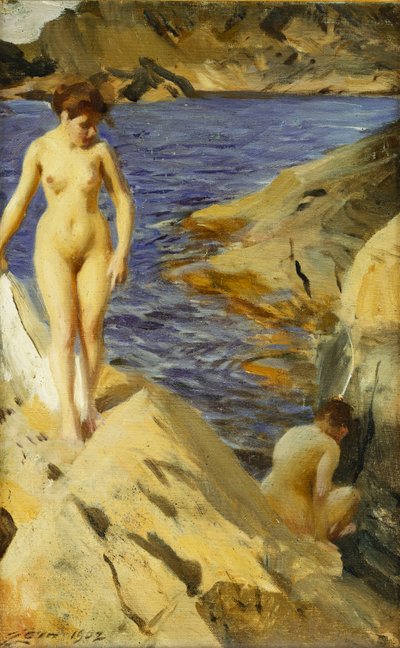 Akty; Noc, 1902 autorstwa Anders Leonard Zorn