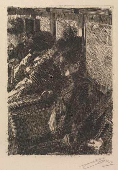 Omnibus, 1892. autorstwa Anders Leonard Zorn