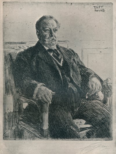 Prezydent Taft, 1911 autorstwa Anders Leonard Zorn