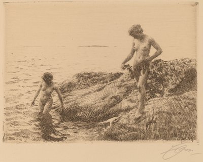 Seaward szkiery, 1913. autorstwa Anders Leonard Zorn