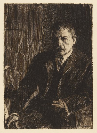 Autoportret II, 1904 autorstwa Anders Leonard Zorn