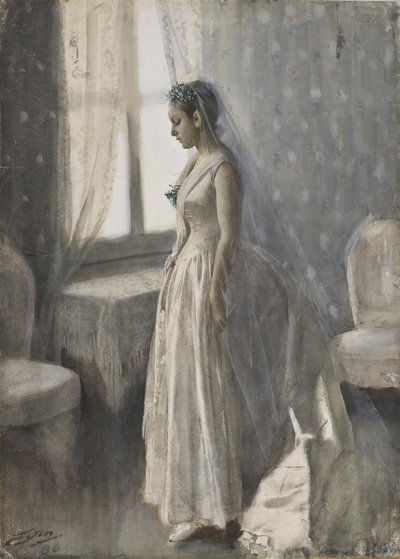 Panna Młoda, 1886 autorstwa Anders Leonard Zorn