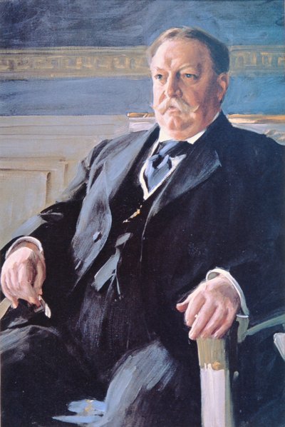 William H. Taft (1857-1930) (kolor lito) autorstwa Anders Leonard Zorn