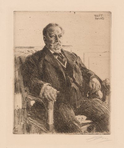 William Howard Taft autorstwa Anders Leonard Zorn