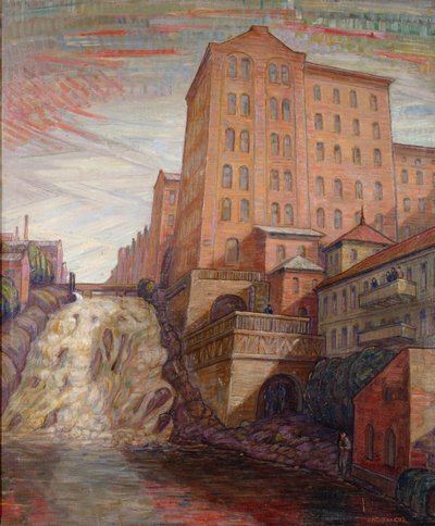 Browar Foss (olej na płótnie) autorstwa Anders Svarstad