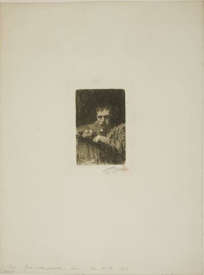 Malarz-wytrawiacz (Autoportret) autorstwa Anders Leonard Zorn