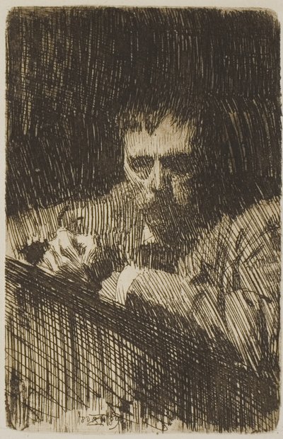 Malarz-wytrawiacz (Autoportret) autorstwa Anders Leonard Zorn
