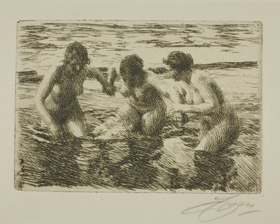 Pod prąd autorstwa Anders Leonard Zorn