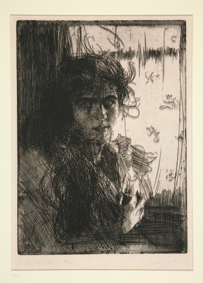 Irlandzka dziewczyna lub Annie autorstwa Anders Leonard Zorn