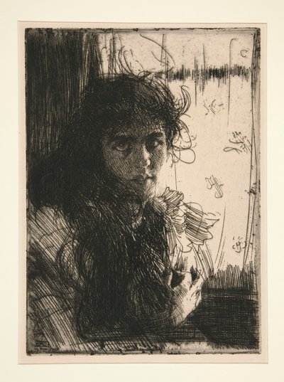 Irlandzka dziewczyna lub Annie autorstwa Anders Leonard Zorn