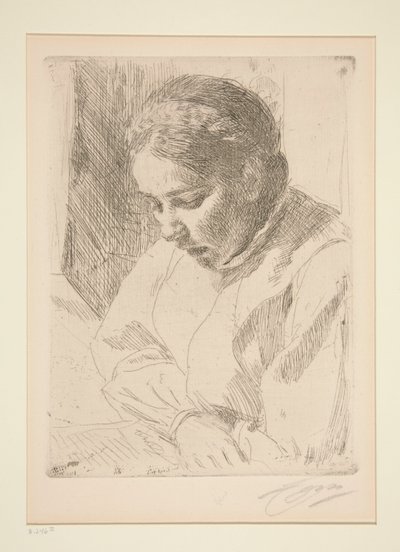 Na modlitwie autorstwa Anders Leonard Zorn