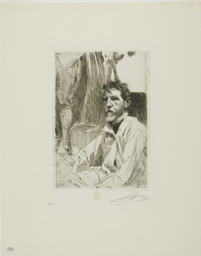 August Saint Gaudens I autorstwa Anders Leonard Zorn