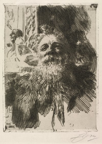Auguste Rodin autorstwa Anders Leonard Zorn