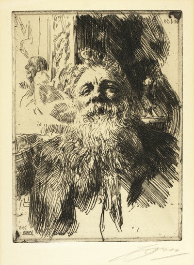 Auguste Rodin autorstwa Anders Leonard Zorn
