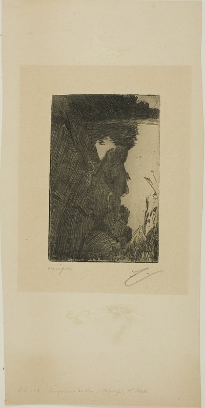 Kąpiący się (wieczór) I (trawienie cynkiem) autorstwa Anders Leonard Zorn