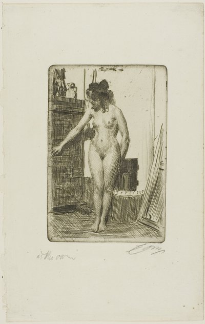 Przed piecem autorstwa Anders Leonard Zorn