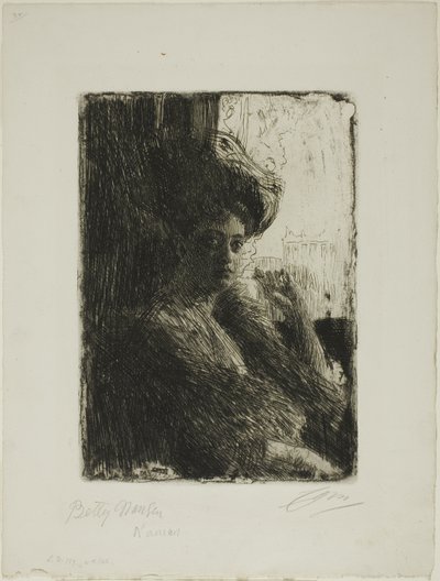 Betty Nansen autorstwa Anders Leonard Zorn