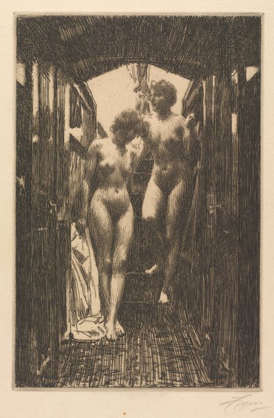 Kabina autorstwa Anders Leonard Zorn