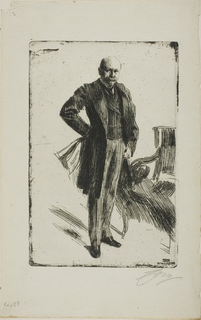 Pułkownik Lamont I (cała długość) autorstwa Anders Leonard Zorn