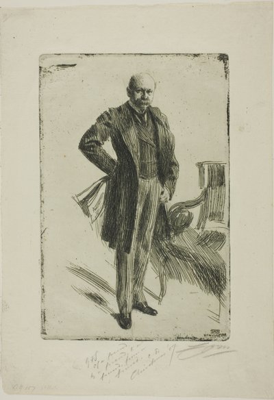 Pułkownik Lamont I (cała długość) autorstwa Anders Leonard Zorn