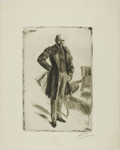 Pułkownik Lamont I (cała długość) autorstwa Anders Leonard Zorn