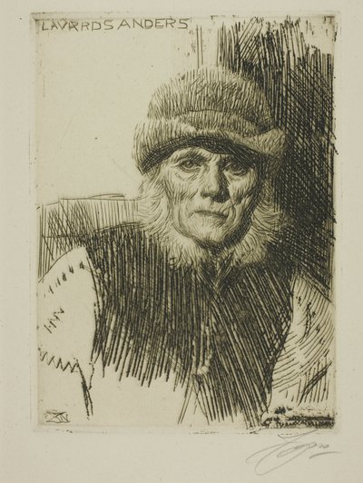 Dalecarlian Chłop (Lavards Anders) autorstwa Anders Leonard Zorn