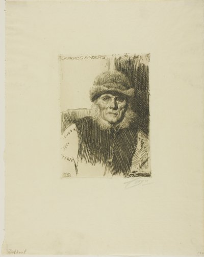 Dalecarlian Chłop (Lavards Anders) autorstwa Anders Leonard Zorn