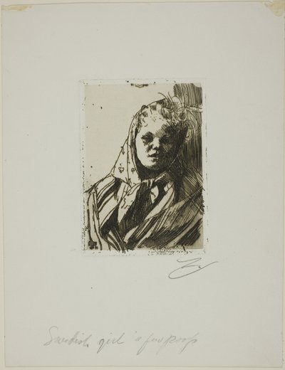 Dalecarlian Chłopka autorstwa Anders Leonard Zorn